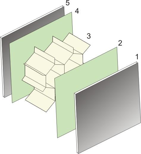 A estrutura do sanduíche dos painéis de teto do favo de mel da absorção sadia fácil instala