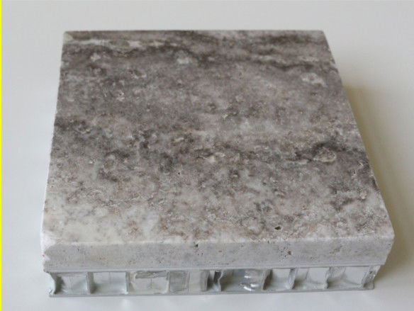 Largura avaliado do fogo composto de alumínio de pedra A1 1220mm do painel do favo de mel do mármore de AHP